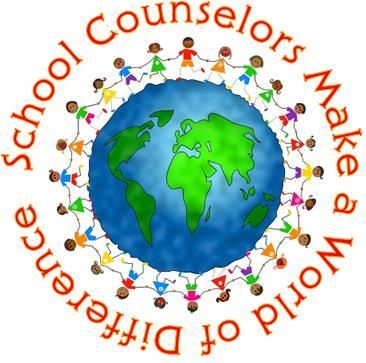 Counselors image with people holding hands around a globe